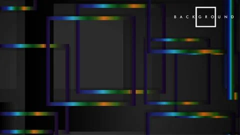 Modern Abstract Vector Box Background. with colorful gradient strips. eps 10  Illustrazione stock
