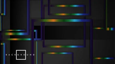 Modern Abstract Vector Box Background. with colorful gradient strips. eps 10  Illustrazione stock