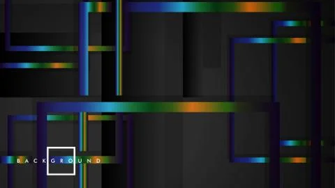Modern Abstract Vector Box Background. with colorful gradient strips. eps 10  스톡 일러스트
