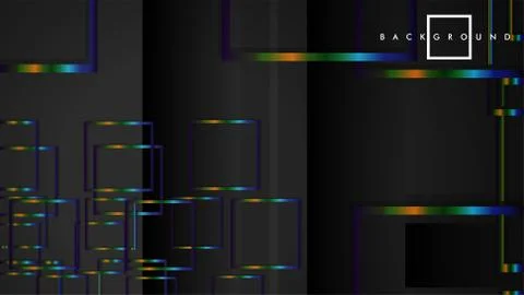 Modern Abstract Vector Box Background. with colorful gradient strips. eps 10  Ilustración de archivo