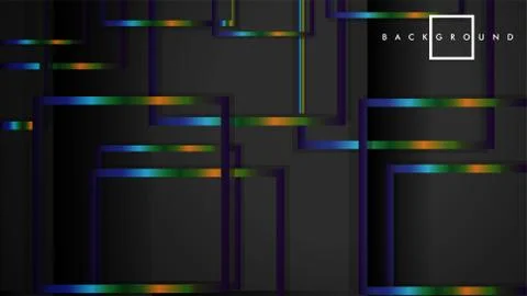 Modern Abstract Vector Box Background. with colorful gradient strips. eps 10  イラスト素材
