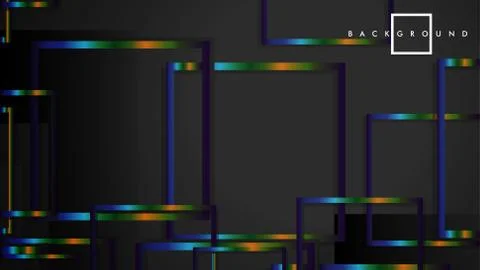 Modern Abstract Vector Box Background. with colorful gradient strips. eps 10  Ilustración de archivo