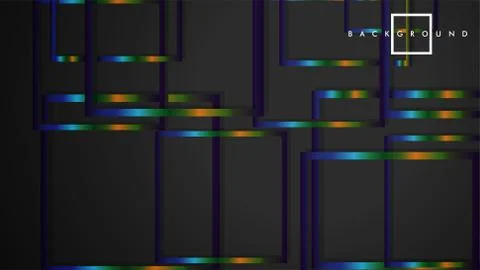 Modern Abstract Vector Box Background. with colorful gradient strips. eps 10  스톡 일러스트