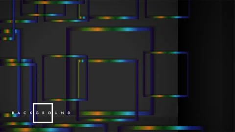 Modern Abstract Vector Box Background. with colorful gradient strips. eps 10  Illustrazione stock