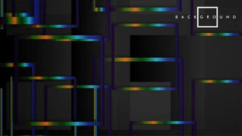 Modern Abstract Vector Box Background. with colorful gradient strips. eps 10  스톡 일러스트