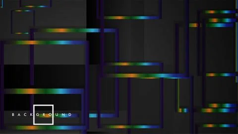 Modern Abstract Vector Box Background. with colorful gradient strips. eps 10  Illustrazione stock