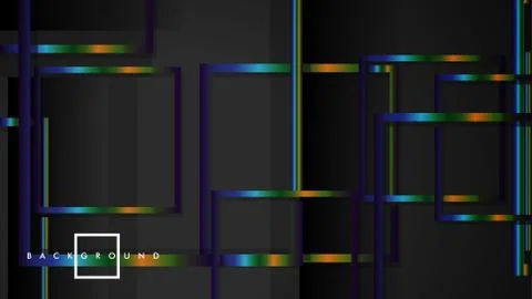 Modern Abstract Vector Box Background. with colorful gradient strips. eps 10  스톡 일러스트