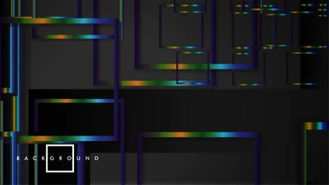 Modern Abstract Vector Box Background. with colorful gradient strips. eps 10  스톡 일러스트