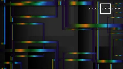 Modern Abstract Vector Box Background. with colorful gradient strips. eps 10  库存插图