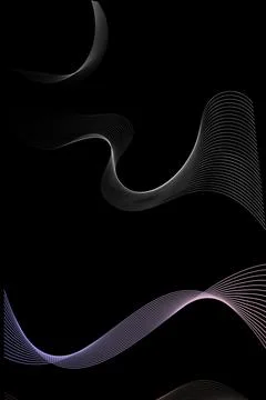 Modern abstract vector lines background, graphic lines Stock Illustration