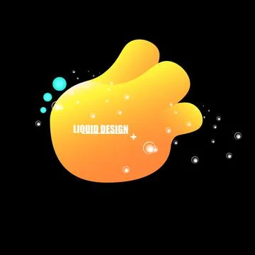 Modern abstract vector orange banner on solid black background. Gradient Stock Illustration