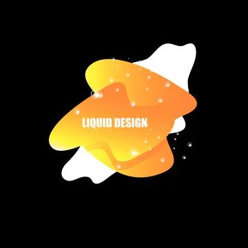 Modern abstract vector orange banner on solid black background. Gradient Stock Illustration