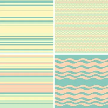 Modern abstract wallpaper showcasing linear color flow, creating clean visual Stock Illustration