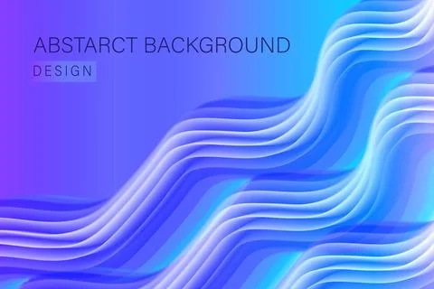 Modern Abstract Wave Background Vector with Editable Text Stock Illustration