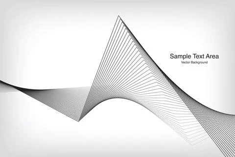 Modern Abstract Wave Pattern, Vector Background Stock Illustration