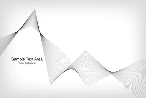 Modern Abstract Wave Pattern, Vector Background Stock Illustration