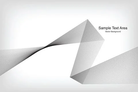 Modern Abstract Wave Pattern, Vector Background Stock Illustration