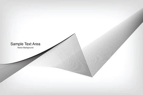 Modern Abstract Wave Pattern, Vector Background Stock Illustration