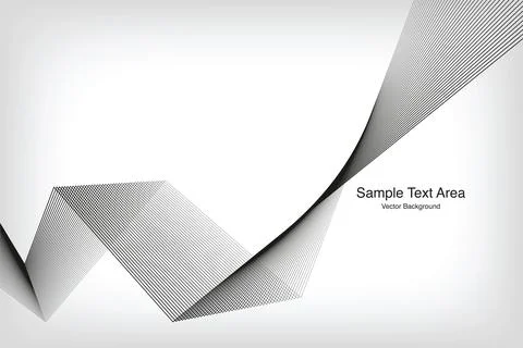 Modern Abstract Wave Pattern, Vector Background Stock Illustration