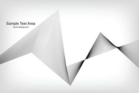 Modern Abstract Wave Pattern, Vector Background Stock Illustration