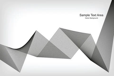 Modern Abstract Wave Pattern, Vector Background Stock Illustration