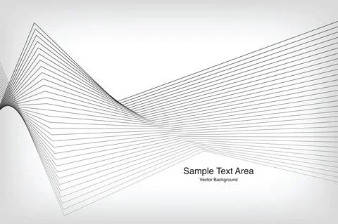 Modern Abstract Wave Pattern, Vector Background Stock Illustration