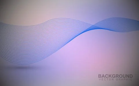 Modern abstract waves on background, technology banner, corporate business .. Stockillustratie