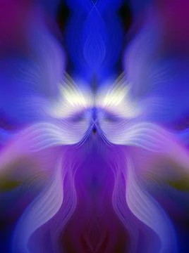 Modern abstract wavy fractal gradient geometric background. Elegant futuristi Stock Illustration