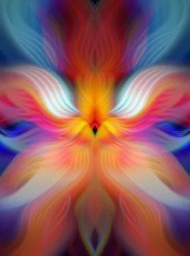 Modern abstract wavy fractal gradient geometric background. Elegant futuristi Stock Illustration