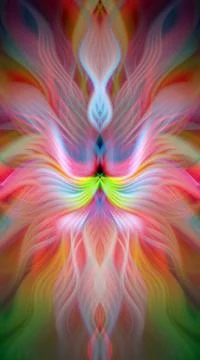 Modern abstract wavy fractal gradient geometric background. Elegant futuristi Stock Illustration