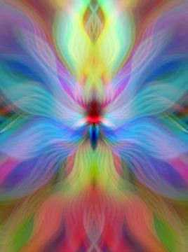 Modern abstract wavy fractal gradient geometric background. Elegant futuristi Illustrazione stock