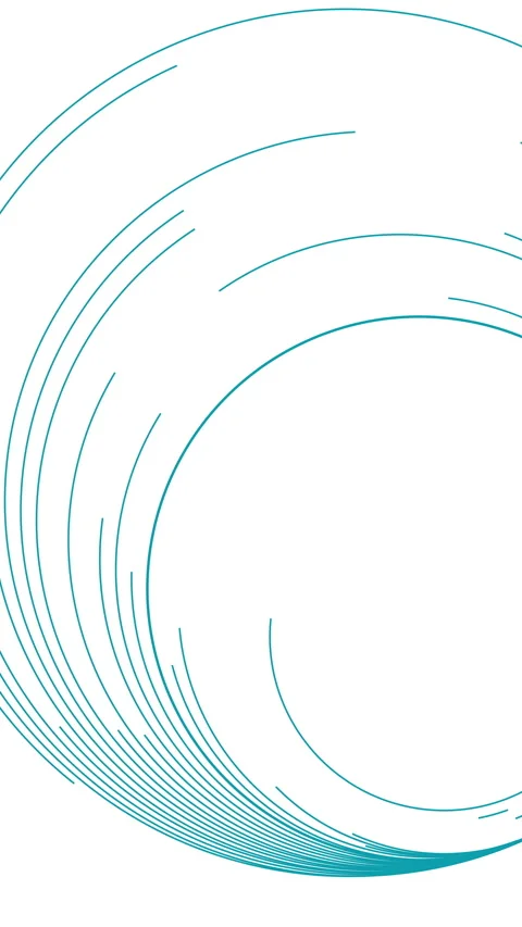 Modern abstract white background with blue circle rotate. Flat simple looped Video stock 314817725