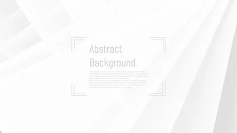 Modern abstract white shape with shadow design light tone graphic background Stock Illustration