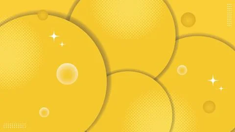Modern abstract yellow gradient geometric background illustration Stock Illustration