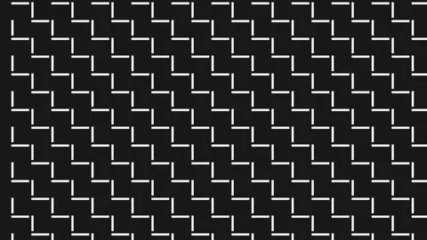 Modern Abstract Zigzag Line Pattern on Black Background | Geometric Divider.. Stock Footage 343633727