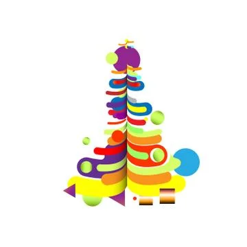 Modern abstraction, composition. Stock Illustration