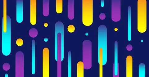 Modern abstraction, composition made of various rounded shapes of lines in co 스톡 일러스트
