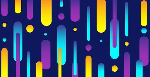 Modern abstraction, composition made of various rounded shapes of lines in co 스톡 일러스트