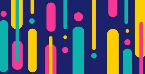 Modern abstraction, composition made of various rounded shapes of lines in .. 스톡 일러스트