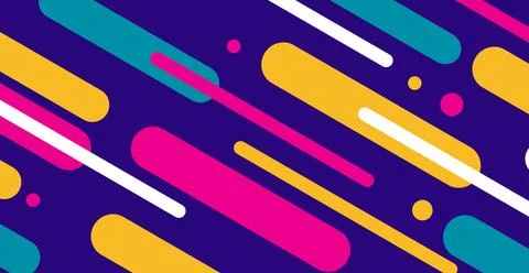 Modern abstraction, composition made of various rounded shapes of lines in co Stockillustratie