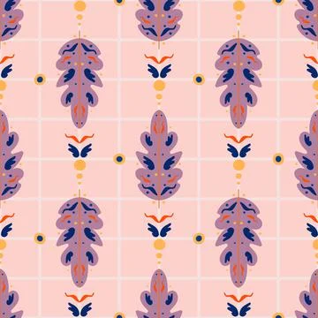 Modern abstraction from leaves of a tree, simple drawing abstract background  Stock Illustration