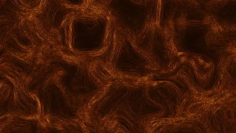 Modern abstraction with many thin matted curves with diffusion effect, 3d ren Illustrazione stock