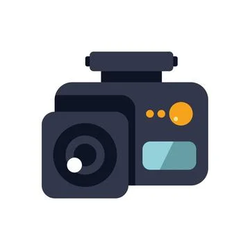 Modern action camera capturing extreme sports and adventures Stock Illustration