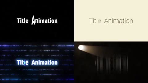 A modern AE project for titles. With glow or light source. 4k. Stock After Effects