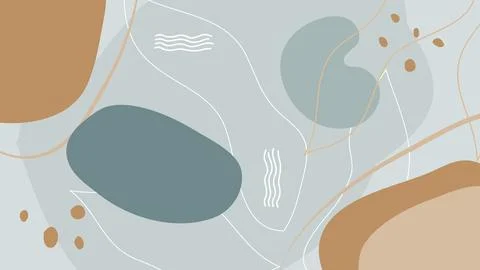 Modern Aesthetic Abstract Background Stock Illustration