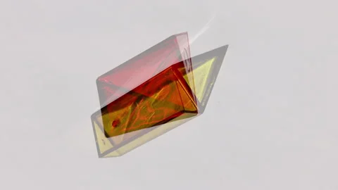 Modern Aesthetic with Prism-Like Light Effects Red and Yellow Stock Footage 305076765