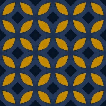 Modern African Print Seamless Background Pattern Stock Illustration