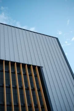 Modern AI Data Centre Building Exterior Fotos de archivo