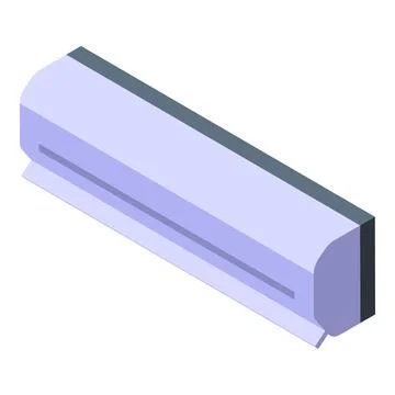 Modern air conditioner cooling system providing comfort Illustrazione stock