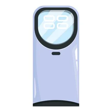 Modern air purifier improving indoor air quality Illustrazione stock